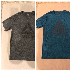 Two Reebok boys athletic tops